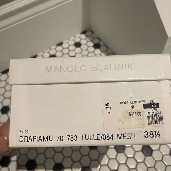 Tulle manolo blahnik size 38.5 - Picture 5 of 6